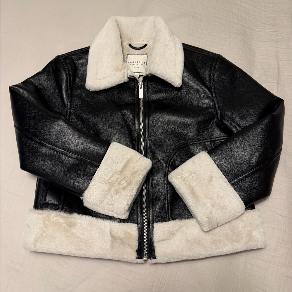 Bagatelle Black Jacket with Cream Collar